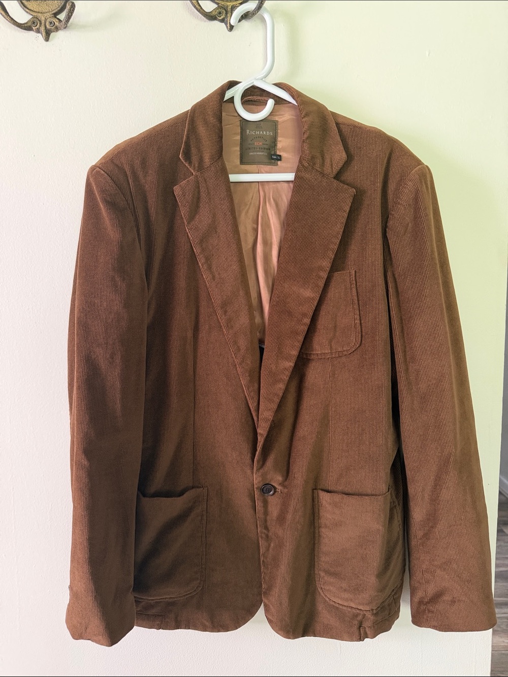 Men’s Brown Corduroy Blazer
